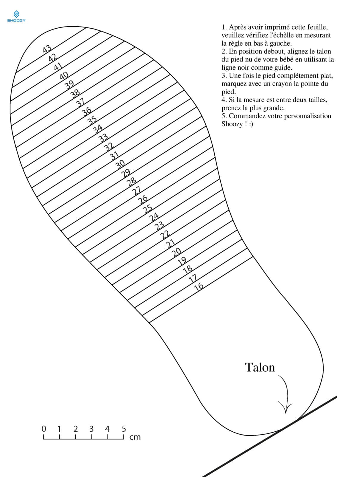 Le guide des pointures de chaussures pour enfants