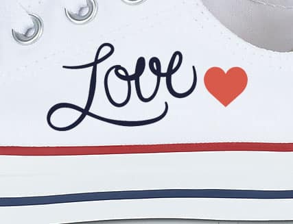 Love chaussure personnalisée