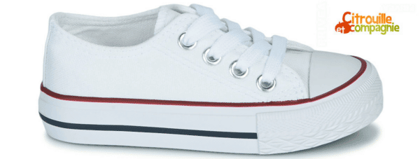 1 paire Accessoire minimaliste lacets blanc chaussures pour